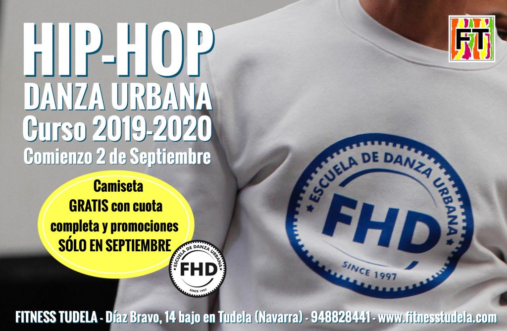 CURSO DE HIP-HOP Y DANZAS URBANAS FHD DE FITNESS TUDELA 2019-2020 TUDELA NAVARRA