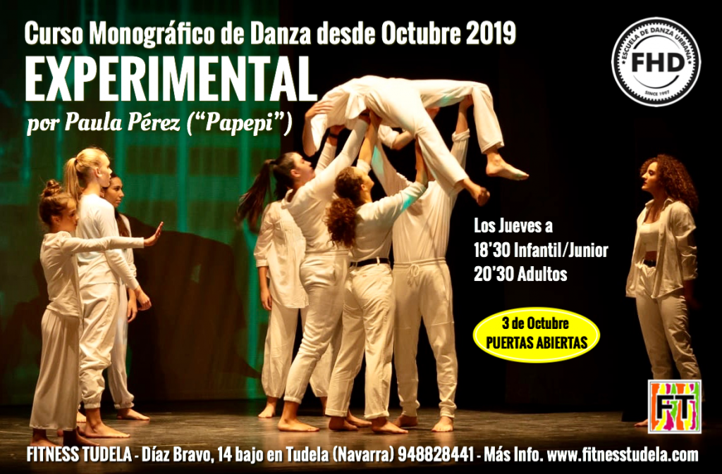 Curso Monográfico de Danza Experimental en Fitness Tudela por Paula Pérez Pinilla - Papepi en Tudela de Navarra 