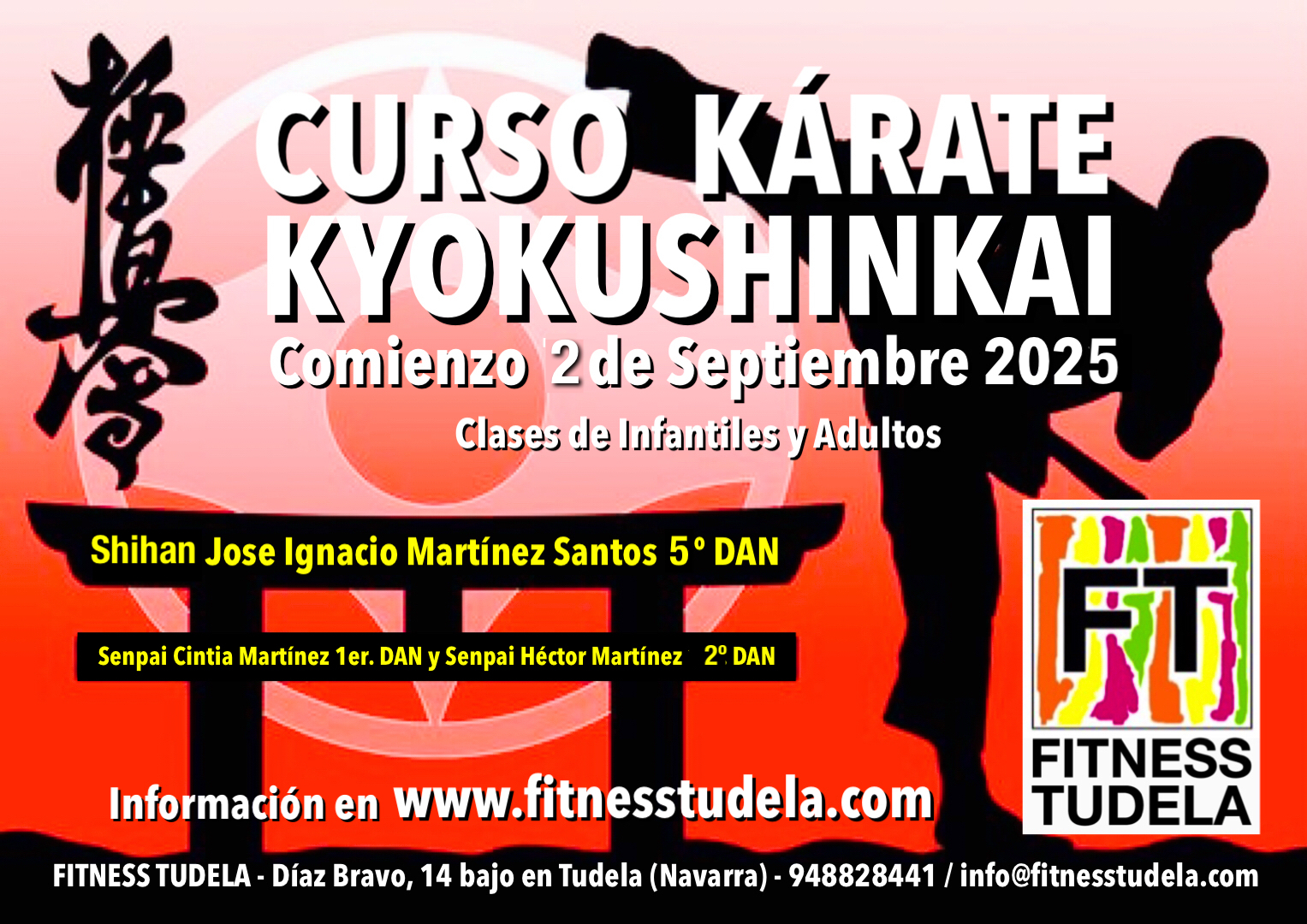 KÁRATE KYOKUSHINKAI FITNESS TUDELA – INSCRIPCIONES 2025-26