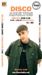 CLASES DE DANZA URBANA DISCO FUNK POR ARIAN EN FITNESS TUDELA EN NAVARRA FHD COMIENZO EN OCTUBRE 2025 PRUEBA GRATIS EL 24 DE SEPTIEMBRE 2025